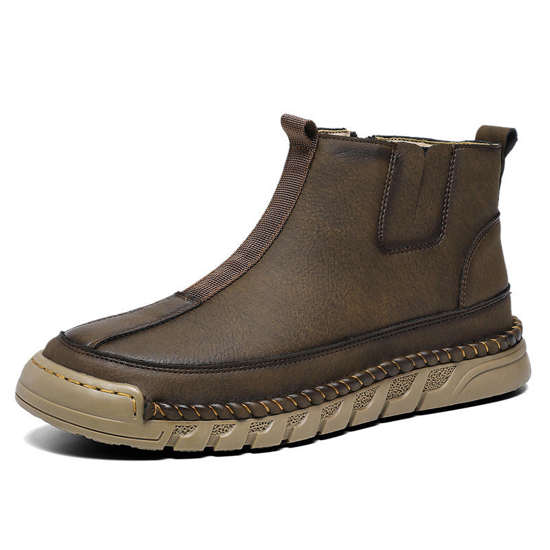 Slip-on High-top Casual Martin Boots