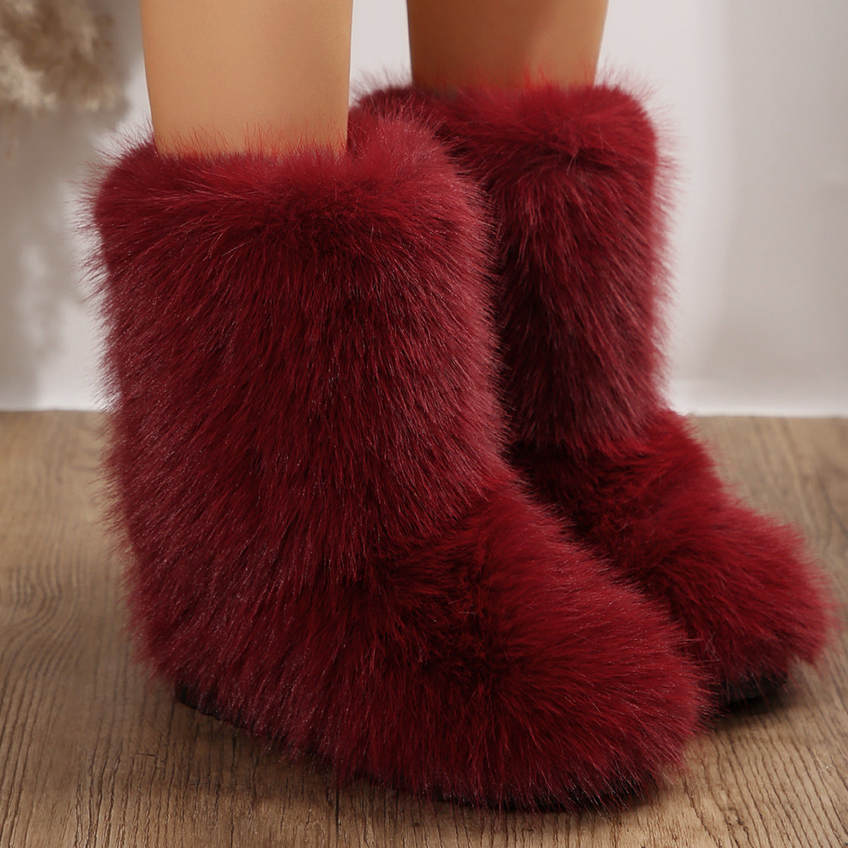 Mid-calf Plush Boots Keep Warm